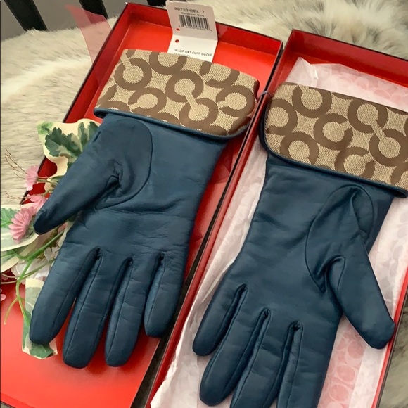 NWT Leather Coach Gloves - Picture 5 of 7